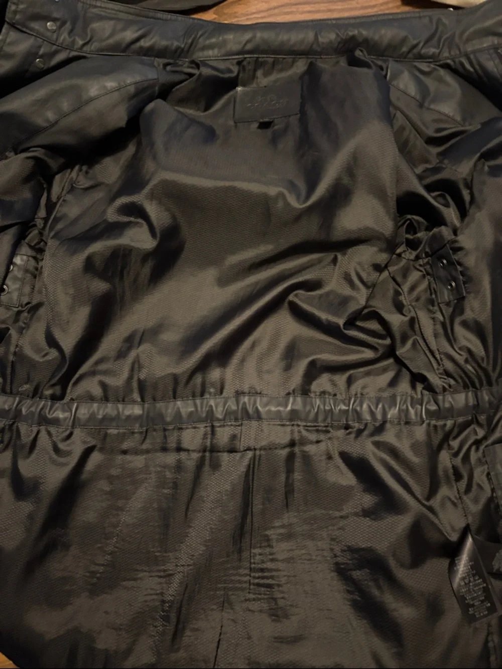 Coach Large Men's Black Waxed Cotton Military Field Jacket